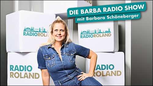 Barbara Schöneberger talkt bei RADIO ROLAND in Bremen